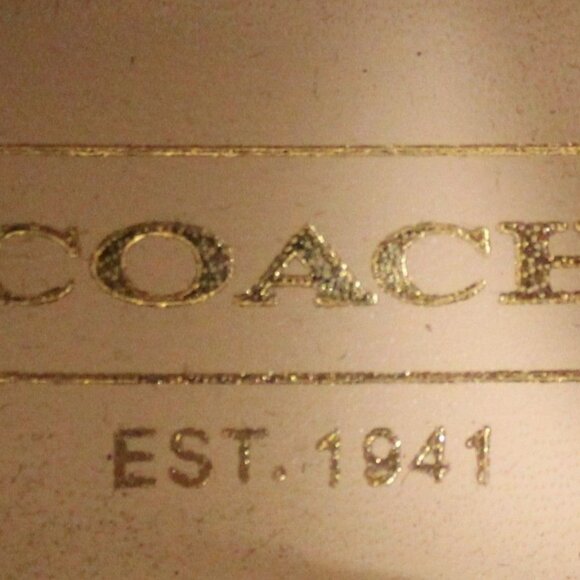 Classic Coach Brown & Tan Peep Toe Wedges - Sz 8.5 - Picture 5 of 6